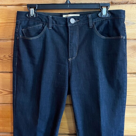 Democracy Ab Technology Jeans Skinny Dark Wash Size 10 Stretchy Denim Slimming - Picture 3 of 10